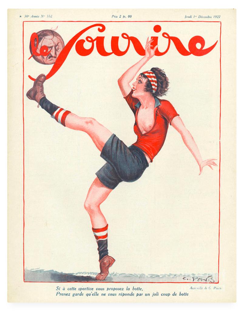 Futbol femenil en Le Sourire 1927